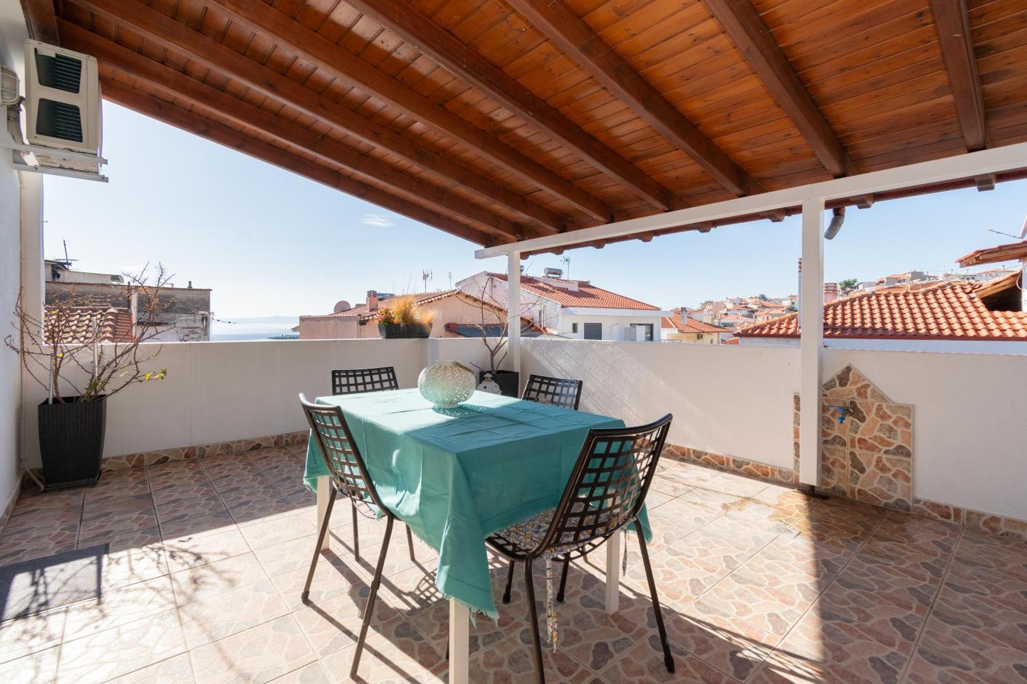 The Sunset Balcony Apartman Néosz Marmarász Kültér fotó